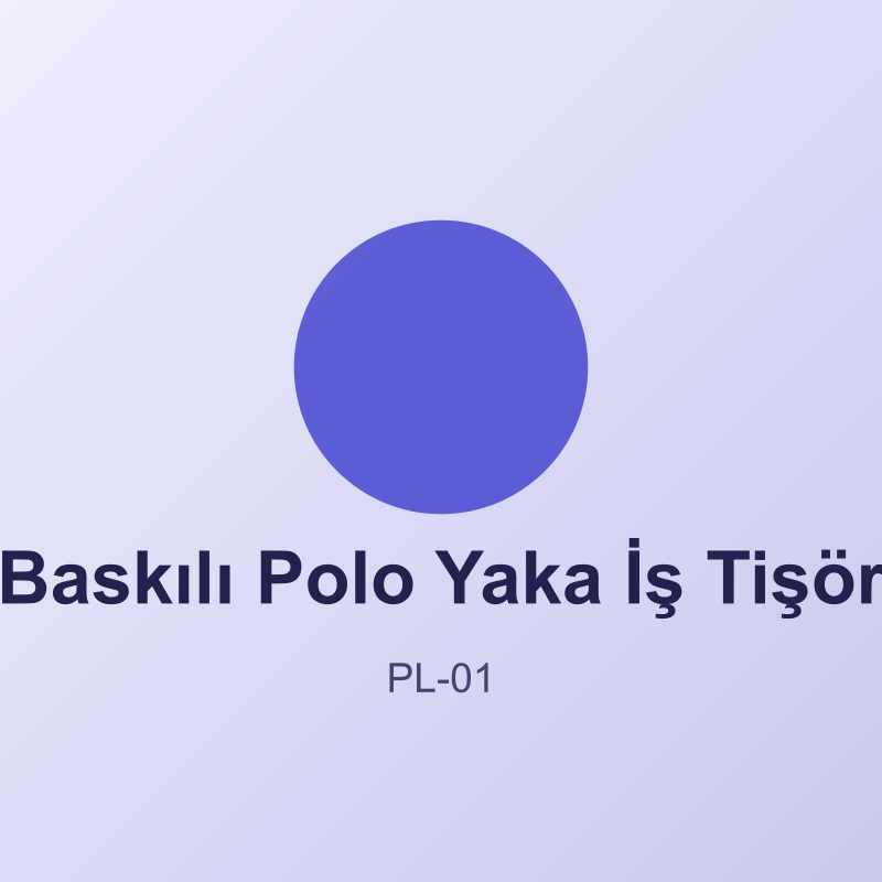 Baskılı Polo Yaka İş Tişörtü
