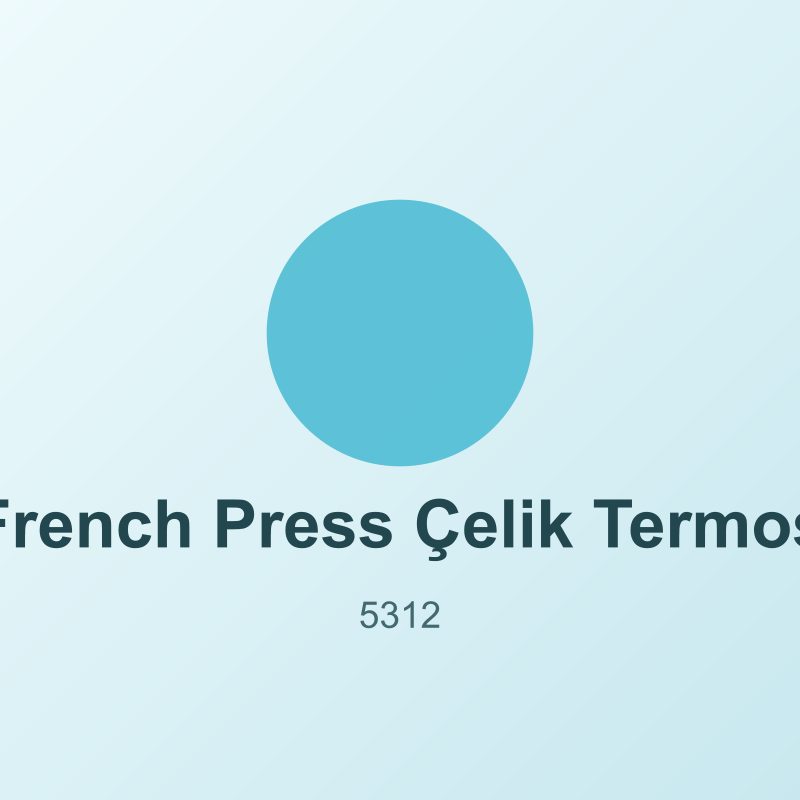 French Press Çelik Termos / 450 Ml