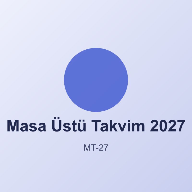 Masa Üstü Takvim 2027
