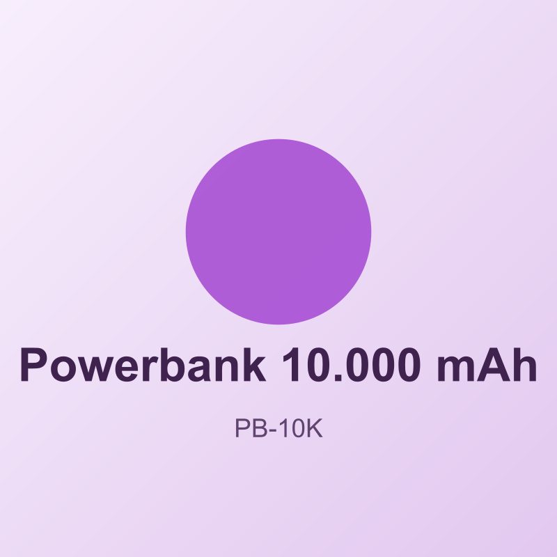 Powerbank 10.000 mAh - Logo Baskılı