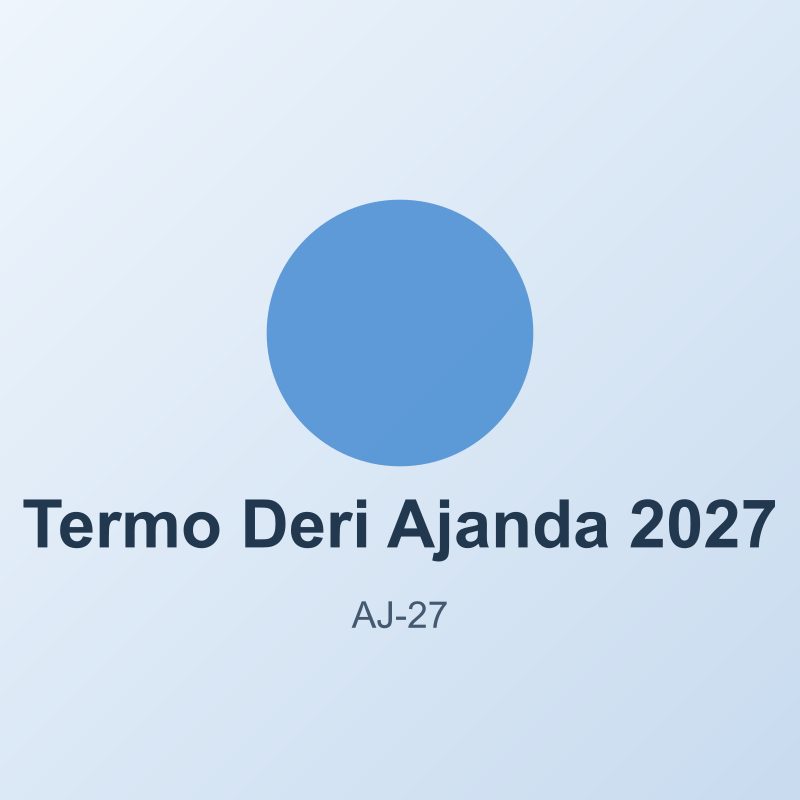 Termo Deri Ajanda 2027